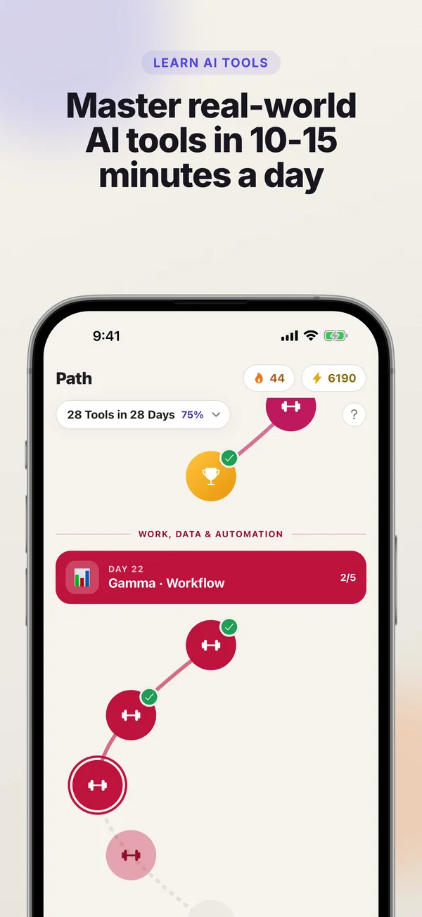 Learning path — Master real-world AI tools in 10–15 minutes a day